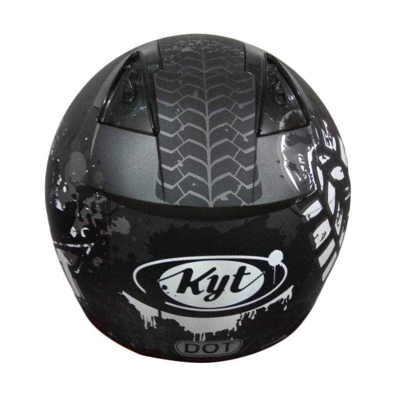 Helm KYT DJ Maru #10 Helm Half Face - Gunmetal Doff Black