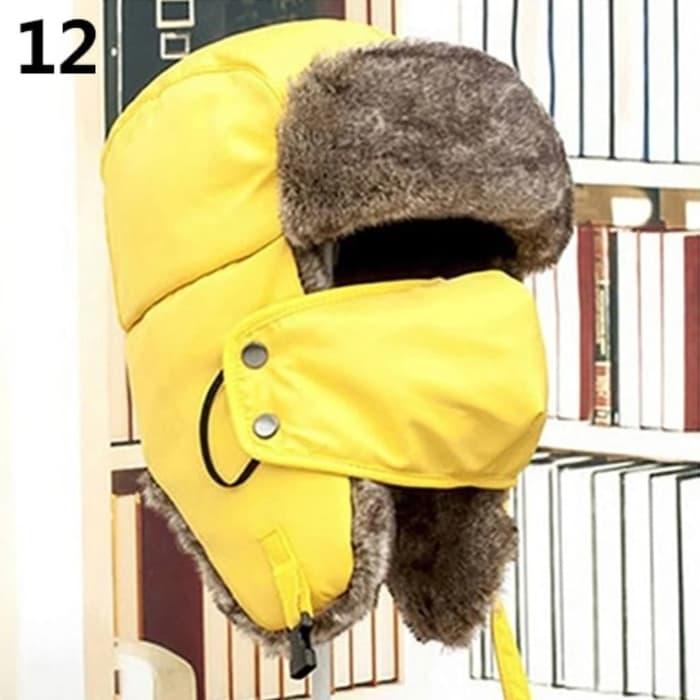 TOPI RUSIA USHANKA WINTER HAT IMPORT + 