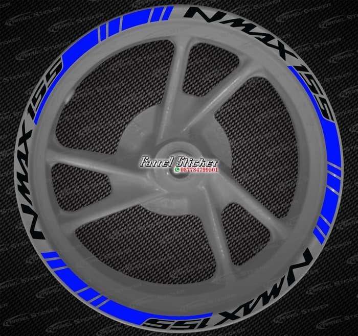 Ngemall - Stiker Velg Sticker Velk 18 NMAX Warna Biru - Ngemall