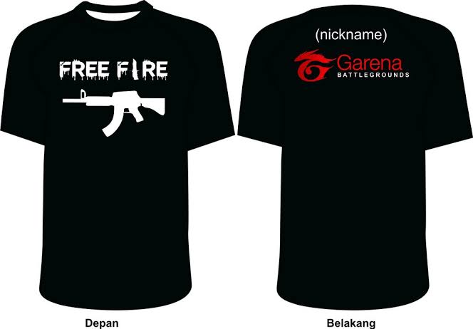Kaos Free Fire Tshirt Free Fire Baju Free Fire Kaos Garena Free Fire