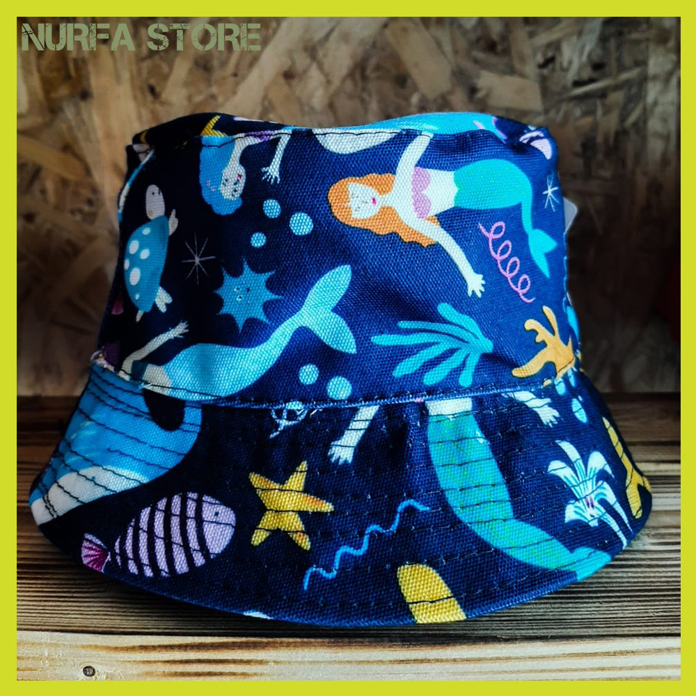 Starkids Topi Bucket Anak Bahan Kanvas 