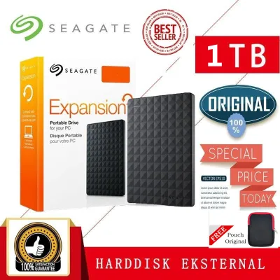 Seagate USB 3.0 HDD 1TB Hardisk Eksternal 2.5" Portable Hard disk Untuk PC/Laptop