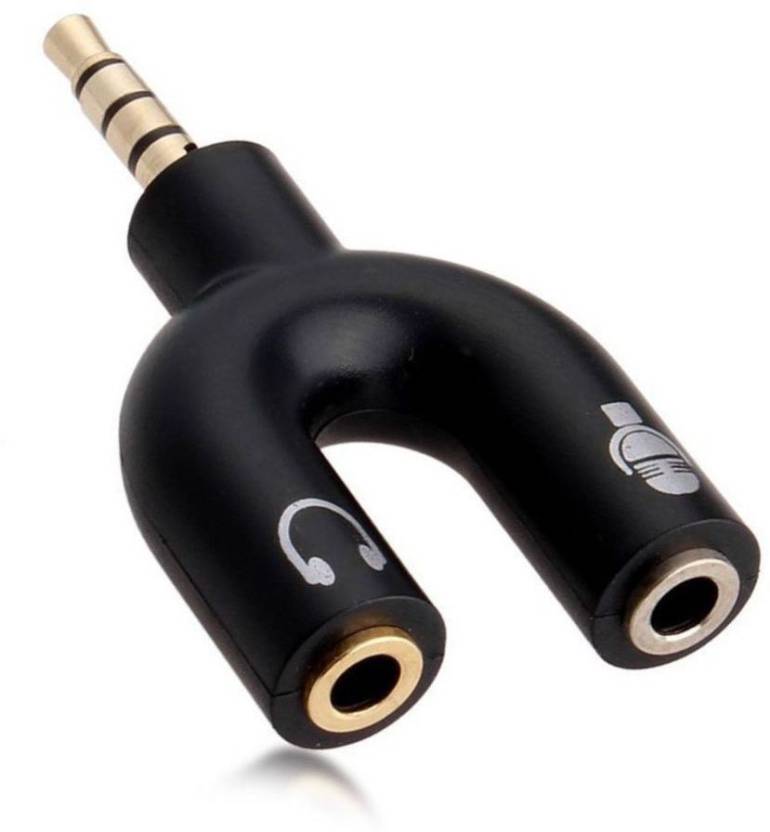 Splitter Audio Mic Male to Dual Female 