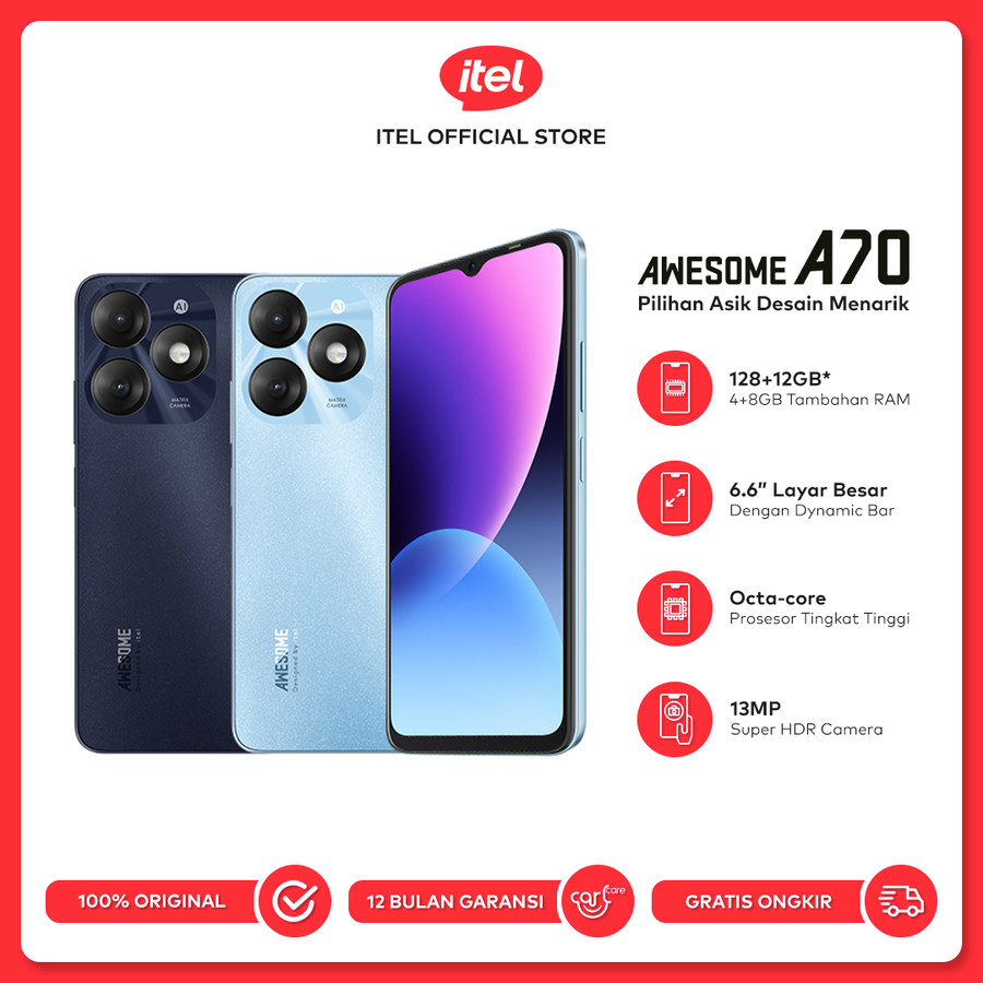 Itel A70 3/128 4/64 4/128 & 8/256 GB Garansi Resmi | Lazada Indonesia