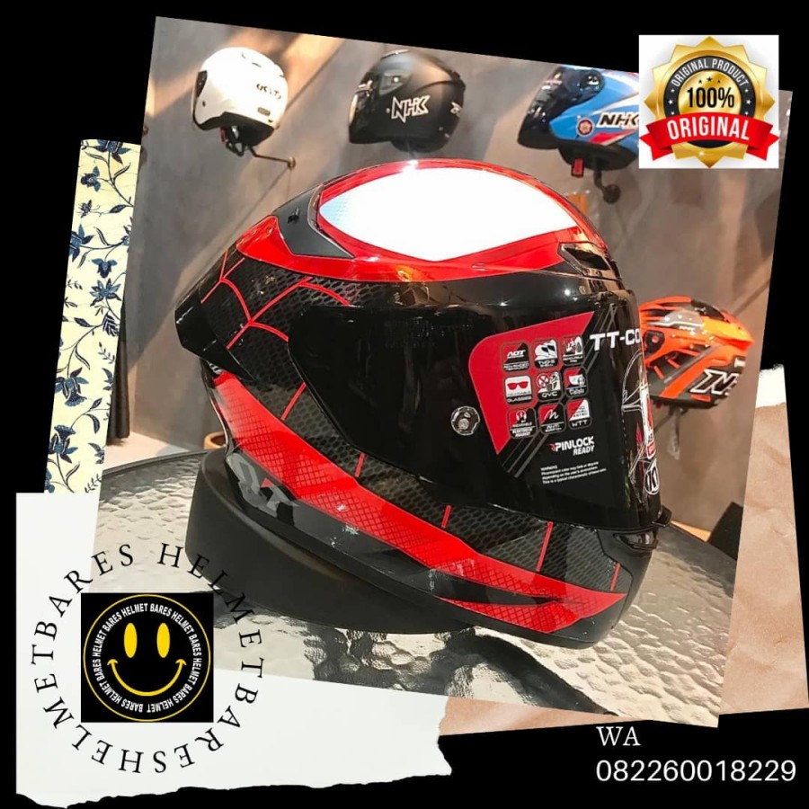 Helm Kyt TT Course Marvel Spider Man Full Face Lazada Indonesia