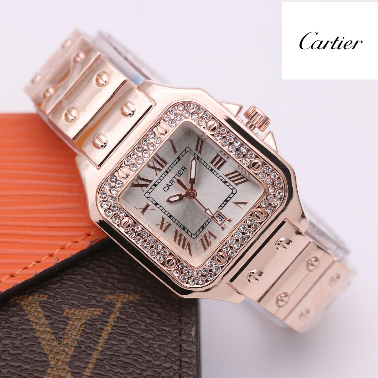 Cartier Jam Tangan Wanita Rantai Magnet Analog/ Watch Analog Cartier 1