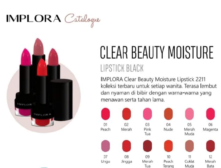 implora clear beauty moisture lipstick