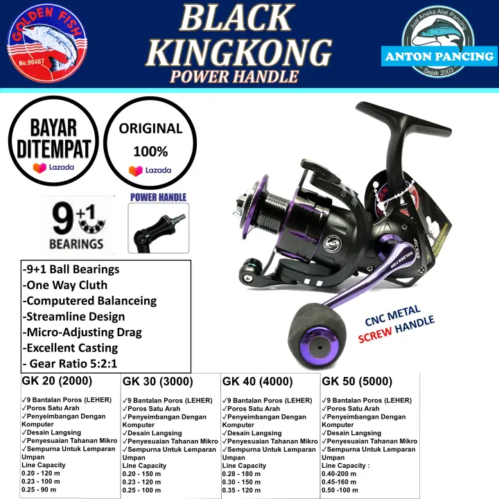 reel golden fish 1000