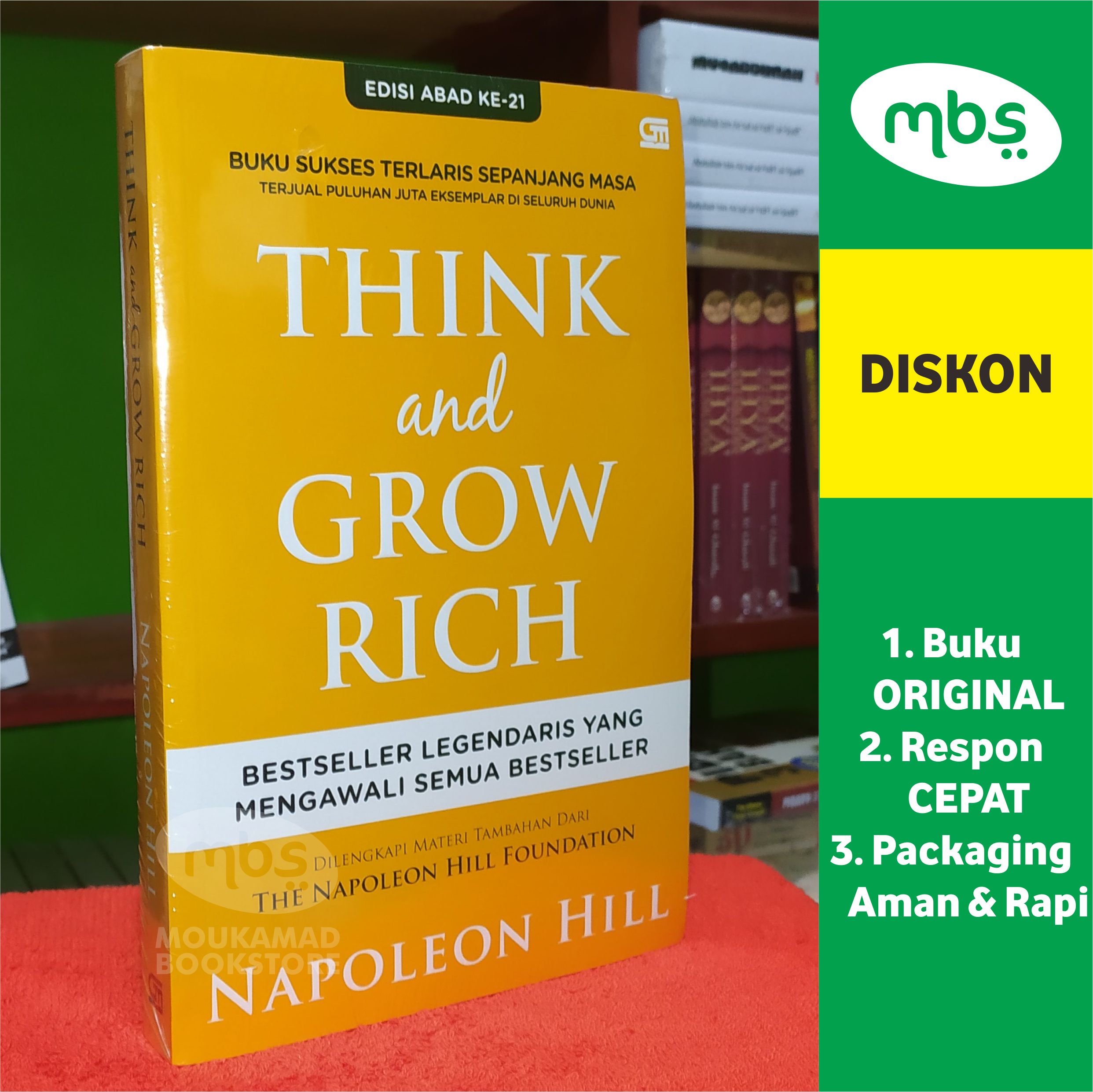 Buku Think And Grow Rich Berpikir And Menjadi Kaya Napoleon Hill