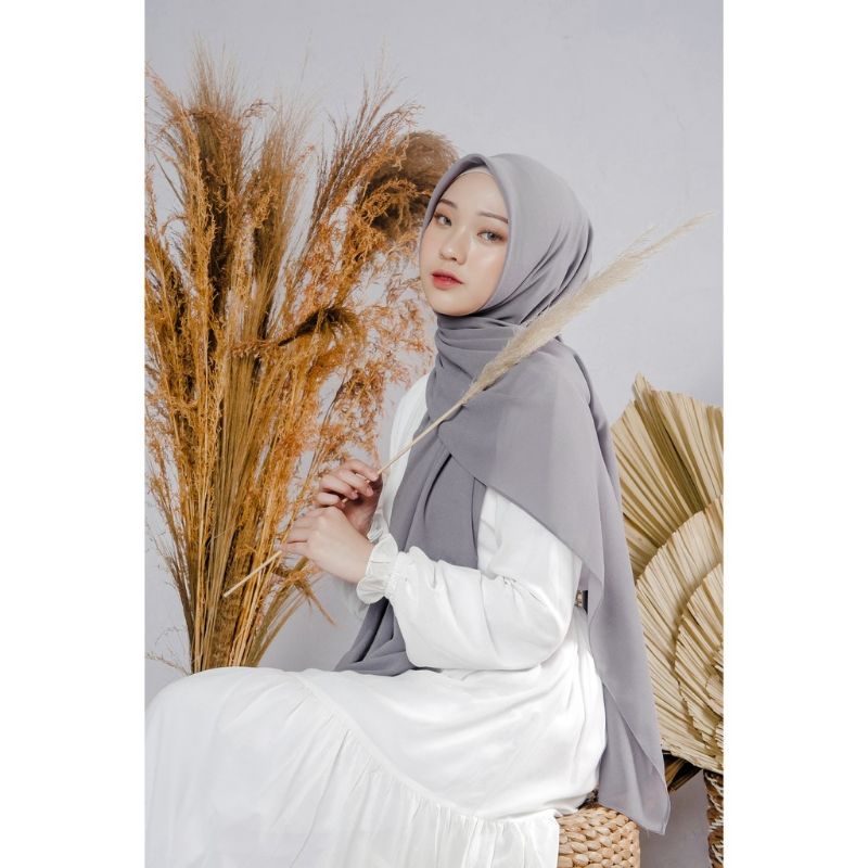 [ Hijabasket ] (COD) PASHMINA SQUARE CERUTY BABYDOLL PREMIUM || PASHMINA SEGI EMPAT | Kualitas Premium