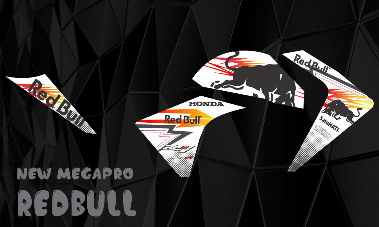Stiker Striping Honda New Megapro Monoshock Red Bull Lazada Indonesia Stiker Striping Honda New Megapro Monoshock Red Bull Lazada Indonesia