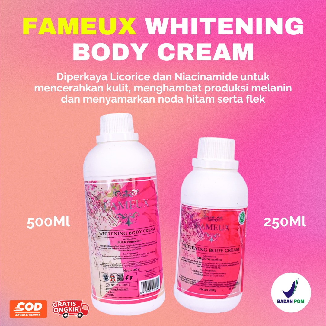 ucis Fameux Whitening Body Cream Bleaching ORIGINAL 100 Lazada