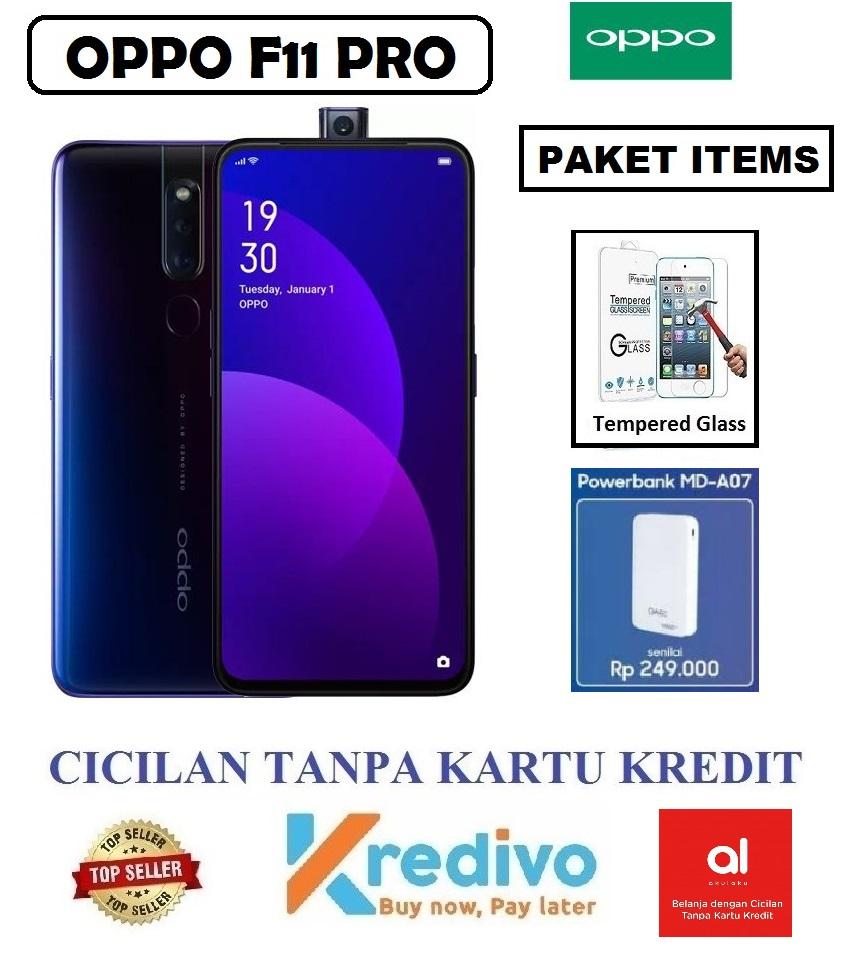 Oppo F11 Pro Ram 6GB/64GB - Cicilan Tanpa Kartu Kredit + Paket 2 Items (Bisa COD, Garansi Resmi 1 Tahun, Kamera 48 Mp)