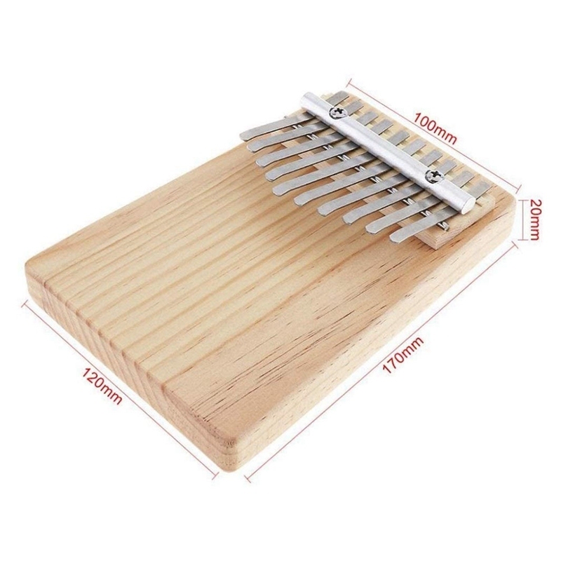 10-Key Kalimba Thumb Piano Kids Adults Music Finger Percussion Keyboard Sound Is Crisp and Melodious