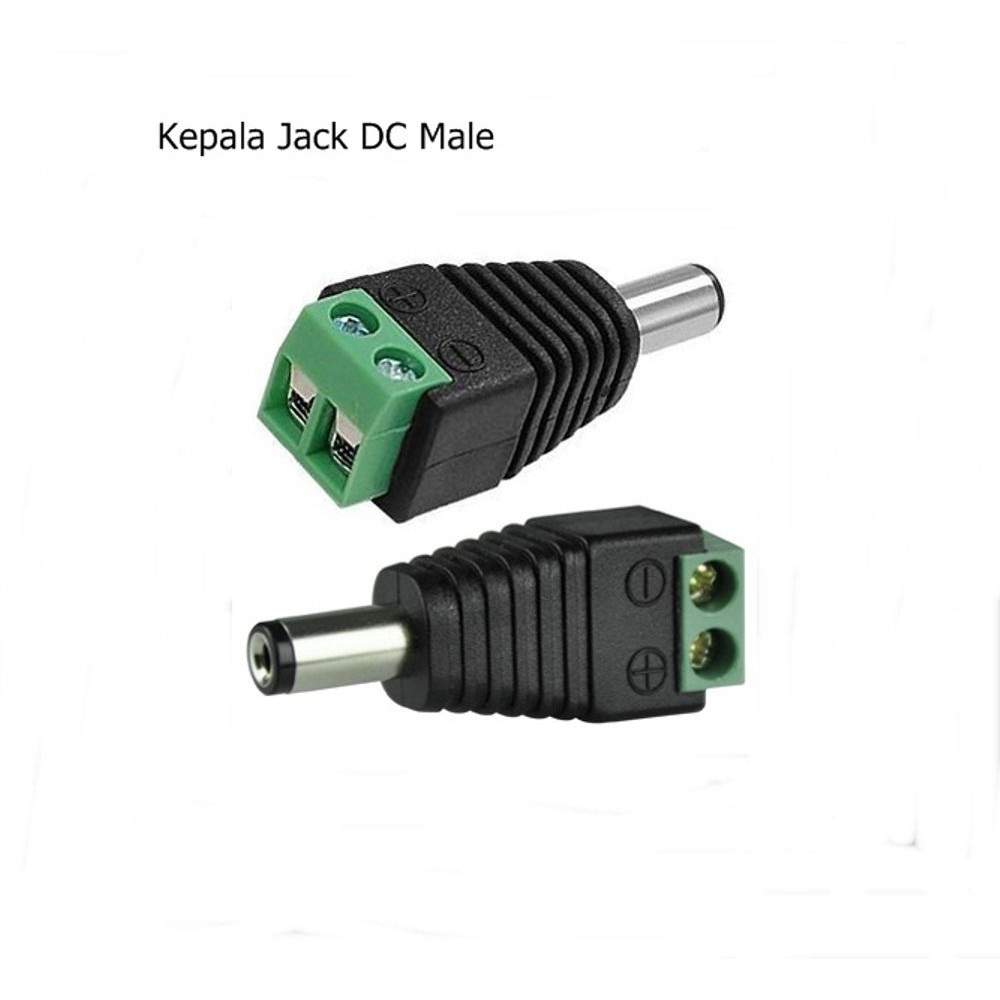 Kepala Jack DC Male / Jack Power DC 2.1x5.5mm / Jack Power CCTV 12V