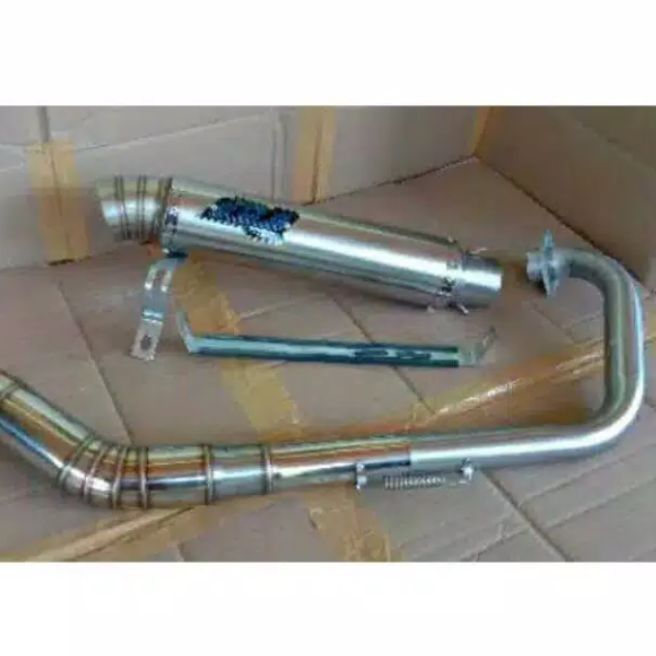 KNALPOT RACING DOS VIXION R15 TIGER MEGAPRO GL PRO SATRIA FU MX KING MX NEW MX SONIC VERSA SCORPIO adaptor cakram belakang tromol besar mx vixion tiger megapro rx king