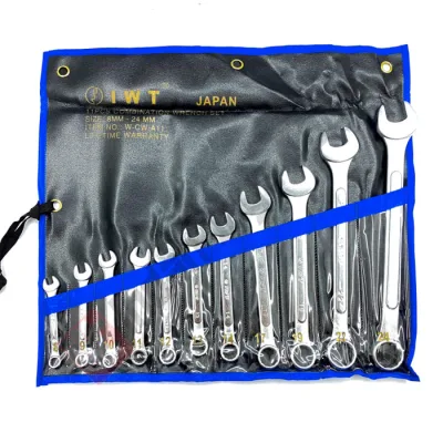 IWT Kunci Ring Pas Set 11 Pcs ( 8-24 mm ) - Combination Wrench JAPAN