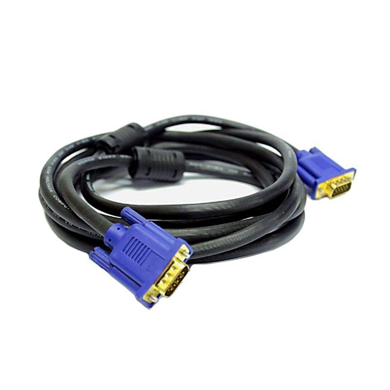 Mediatech Kabel VGA Male to Male 1.5m - Hitam/Biru ( 669790 )
