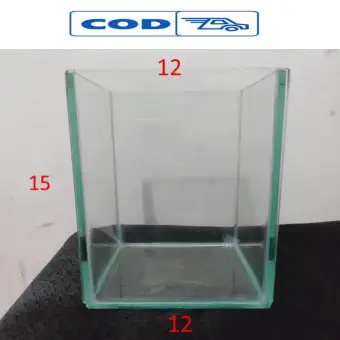 Aquarium Kaca Akuarium Ikan Cupang Dan Ikan Hias Kecil 15x12x12