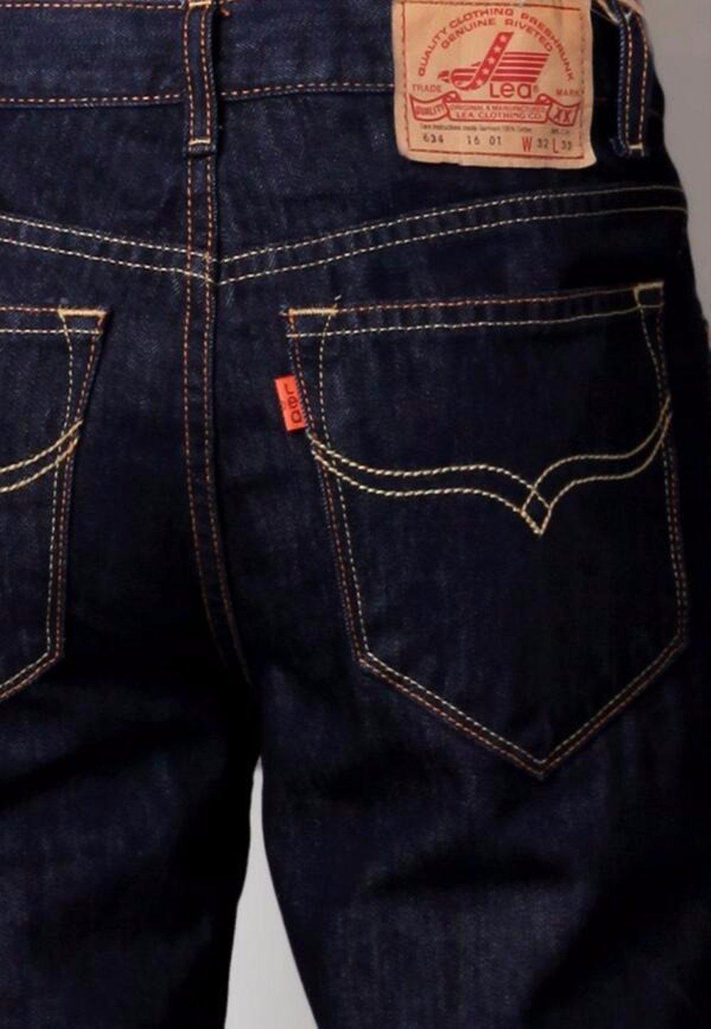 Celana jeans lea untuk Pria warna biru dongker /fashion pria terkini, terlaris dan trendy