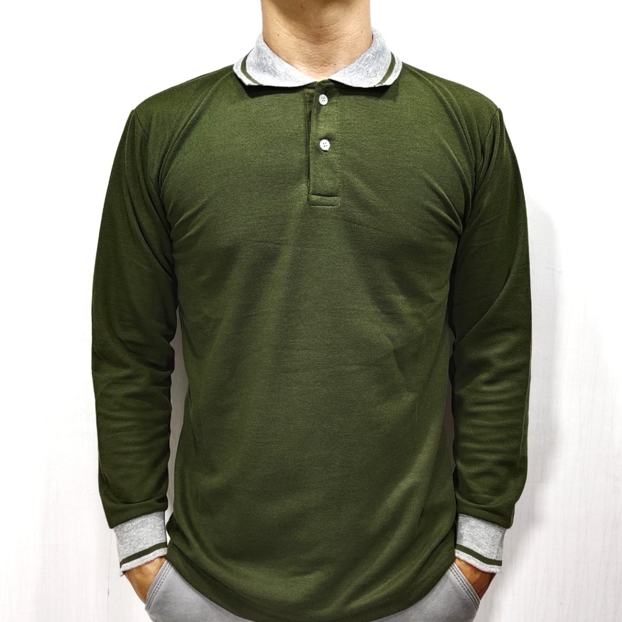 age of wisdom long sleeve polo