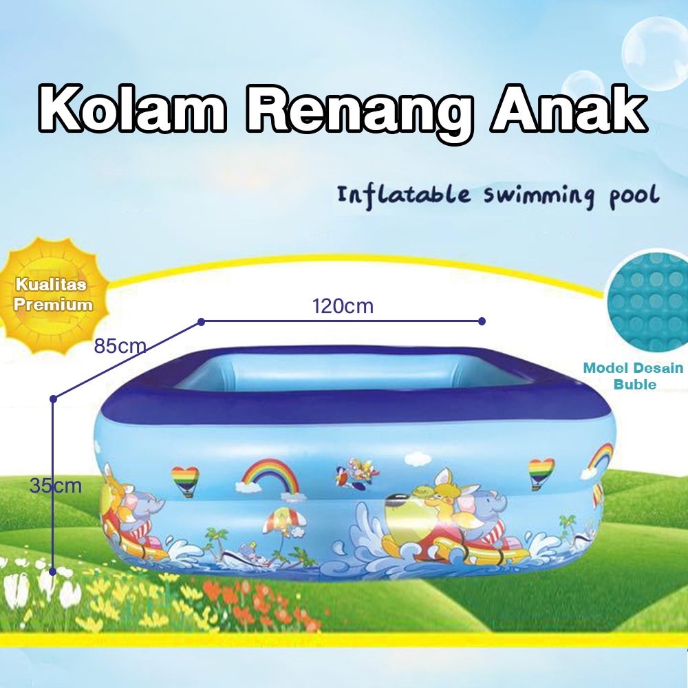 ☀️Garansi 2 tahun☀️Babycolor Kolam Renang Anak 3ring Kolam Mandi Bola ...