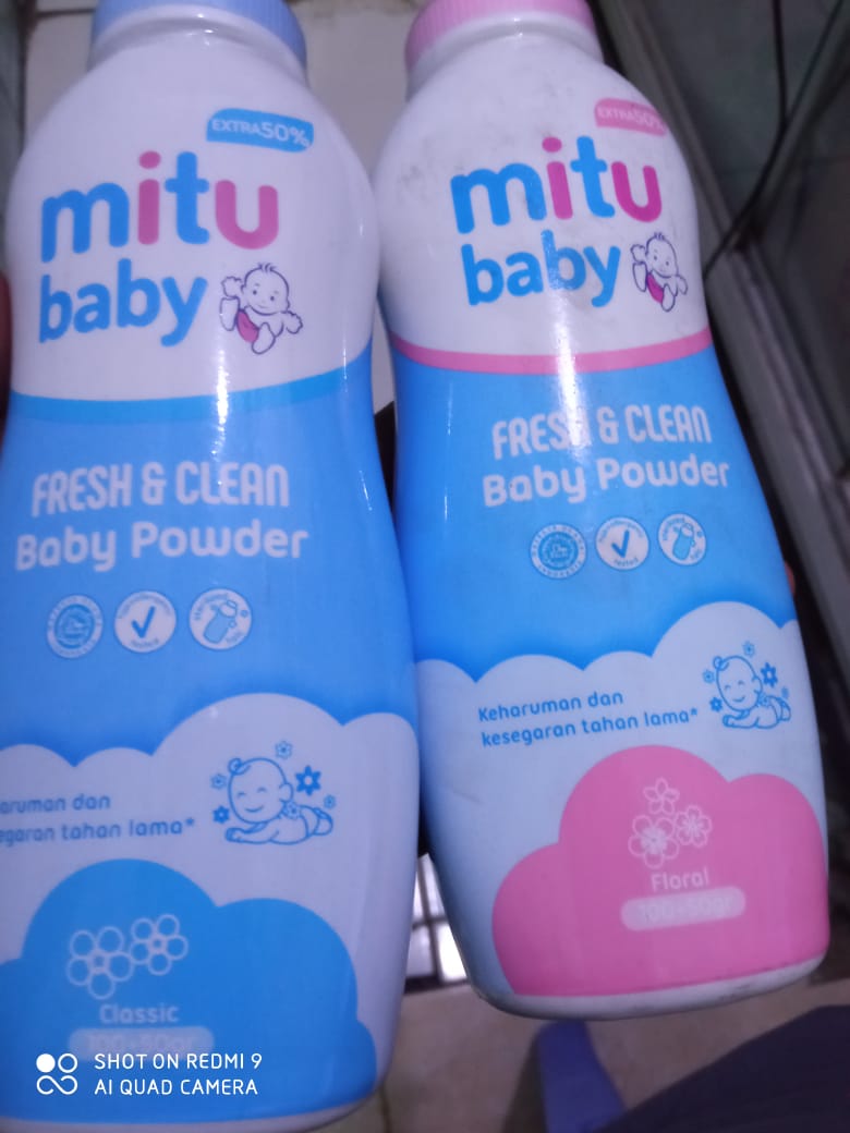 MITU BABY POWDER FRESH & CLEAN FLORAL 100GRAM+50GRAM Lazada Indonesia