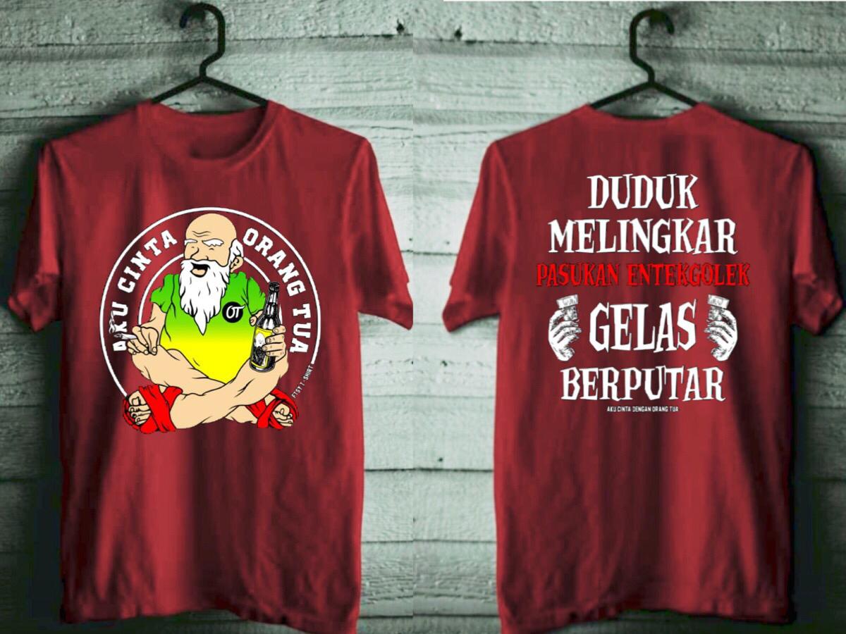 Sigai Store KAOS T-SHIRT / BAJU KAOS ORANG TUA DUDUK MELINGKAR / KAOS ...