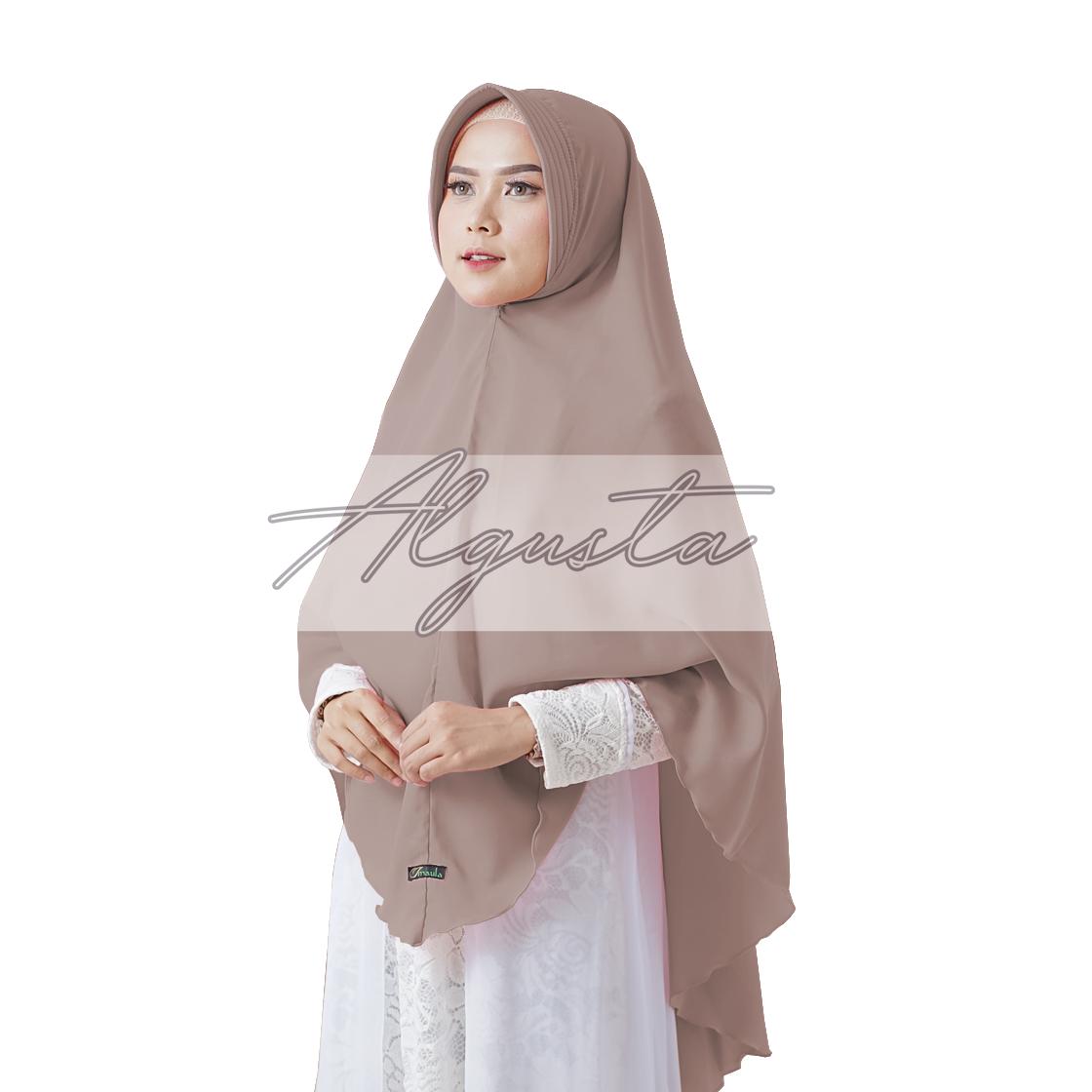 Algusta Hijab Kerudung Instan Jilbab Jumbo Panjang Khimar Model PINGUIN Bergo Syari PET ANTEM Kerudung Grosir Murah
