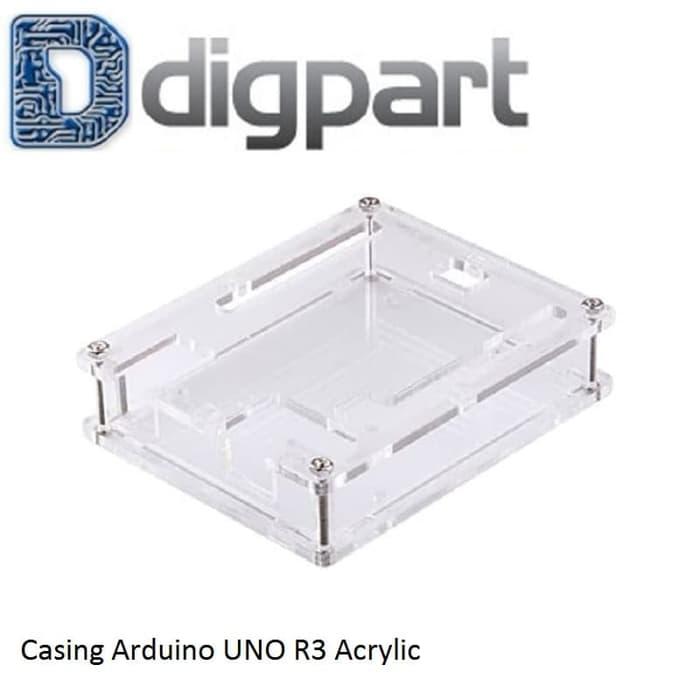 Casing Arduino UNO R3 Acrylic Box Akrilik Cover Case Kotak | Lazada ...