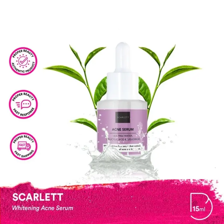 scarlett acne serum tea tree water