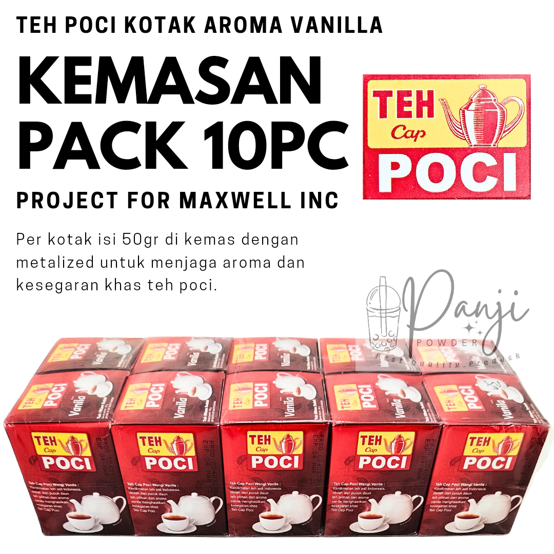 TEH POCI BUBUK 1 PACK ISI 10 PCTEH POCI HITAM AWUR TEH CAP POCI RASA ...