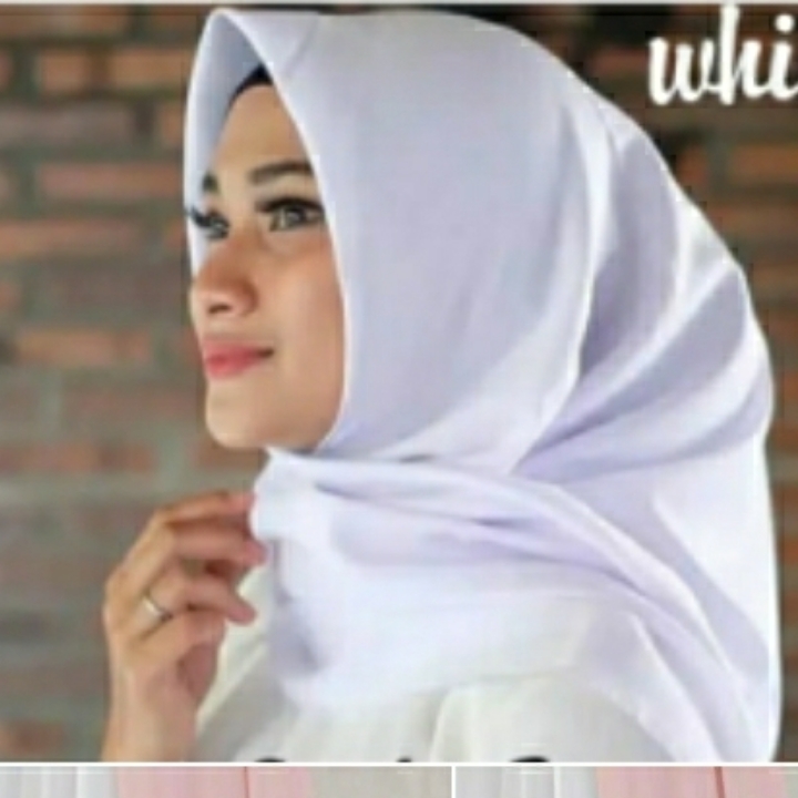 jilbab segiempat katun neci untuk santai kerja dan seragam sekolah