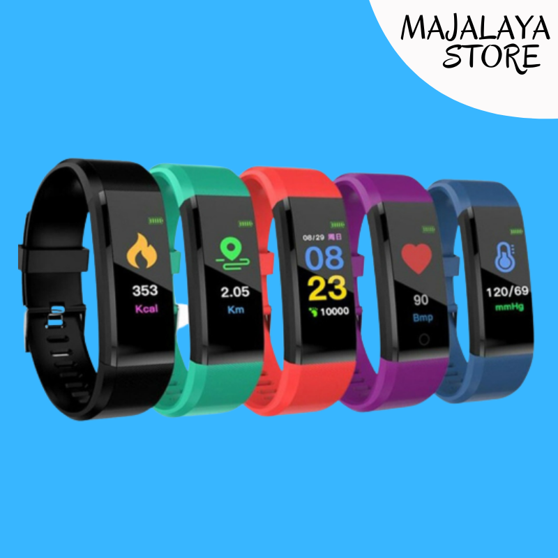 Smartwatch 115plus Jam Tangan Warna / alat pengukur langkah olahraga