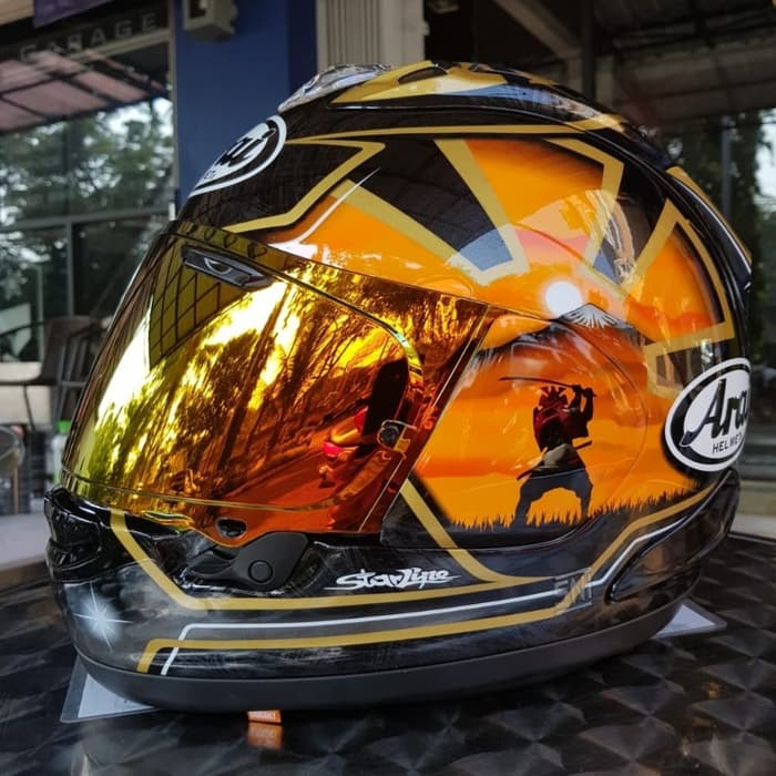 flat visor arai rx7x