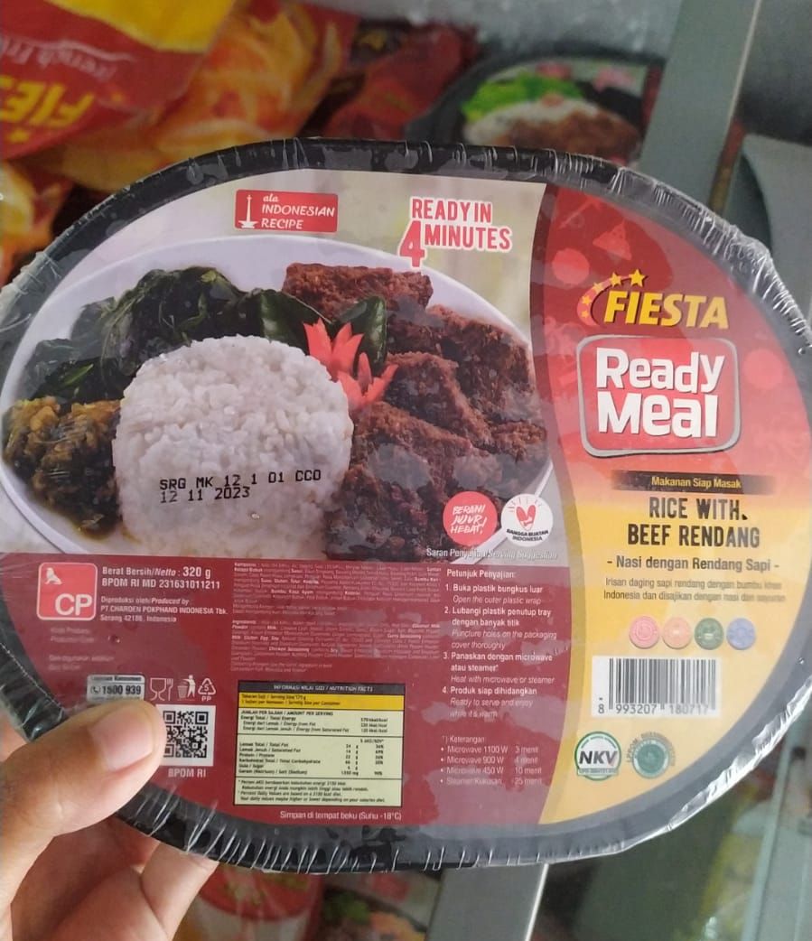 Termurah Fiesta Ready Meal Rice With Beef Rendang Makanan Instan Siap Saji Lazada Indonesia