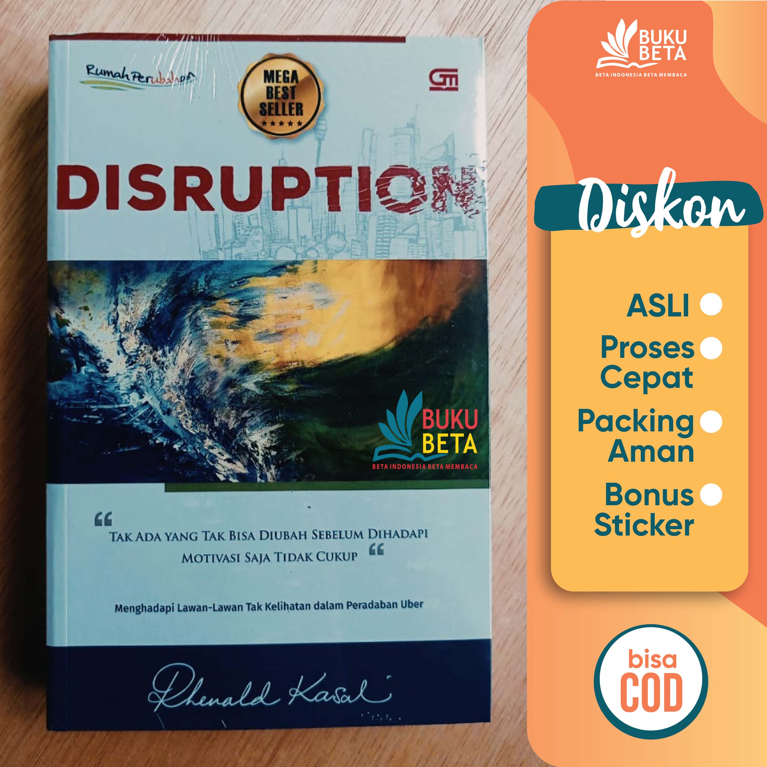 Buku Beta - Disruption - Rhenald Kasali | Lazada Indonesia