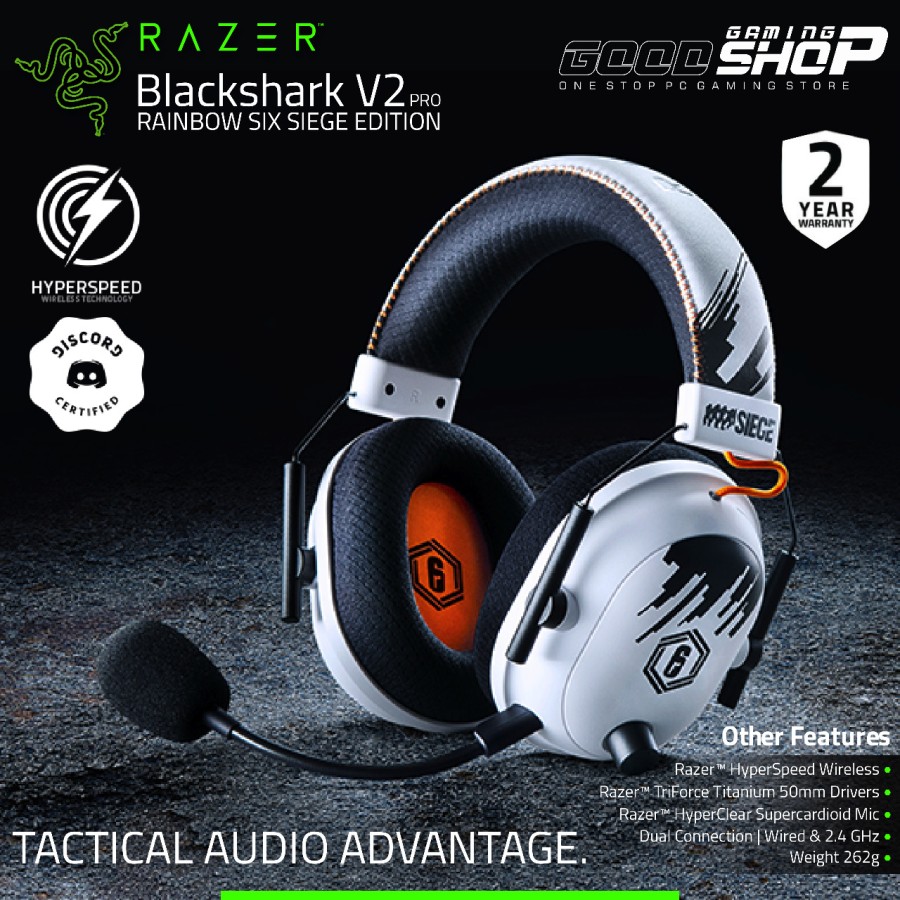 Razer Blackshark V2 Pro Rainbow Six Edt 
