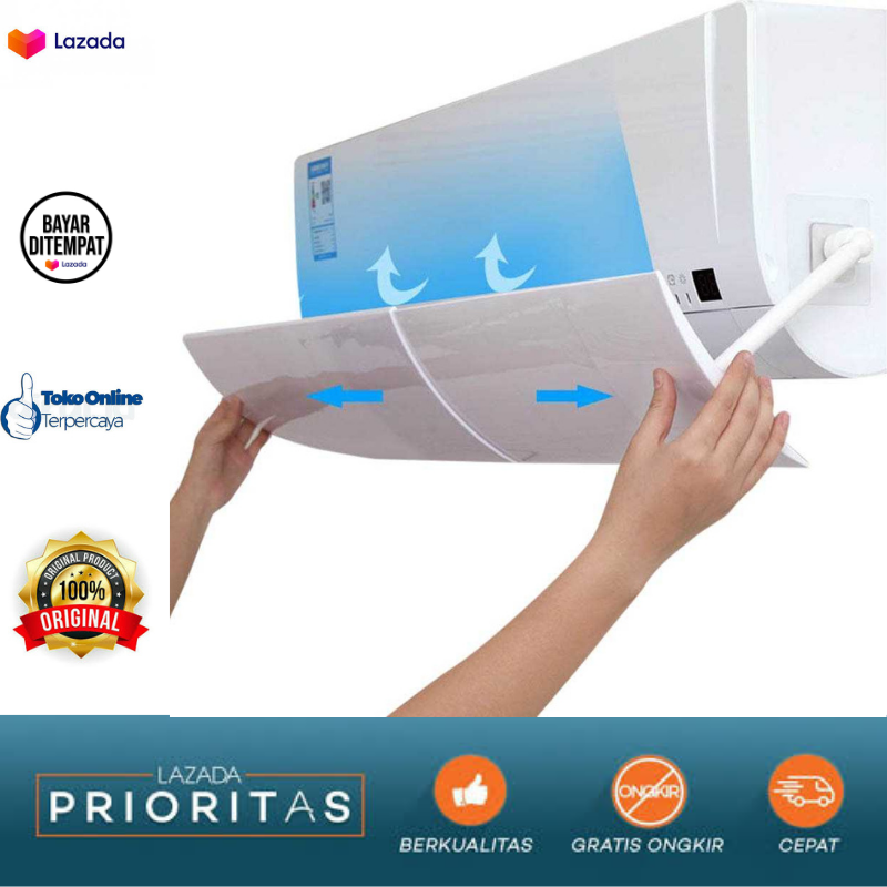 [BISA COD] Cover AC / Cover Angin AC / Cover Ac Indoor / Talang Penahan