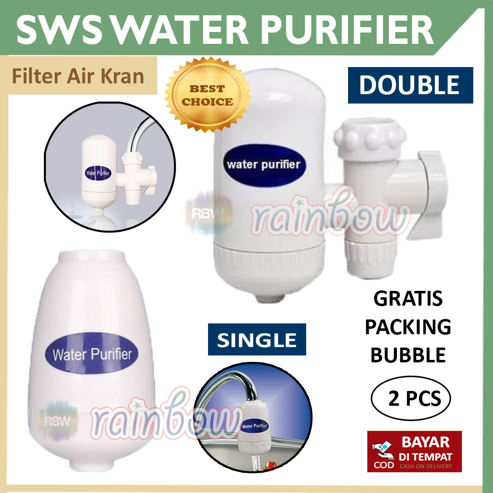 rainbow BELI 1 GRATIS 1 Filter Air Water Purifier Sws SINGLE / DOUBLE