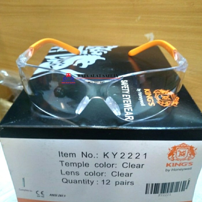 Kacamata Kings Clear KY 2221 Safety Glasses King KY2221 Kacamata