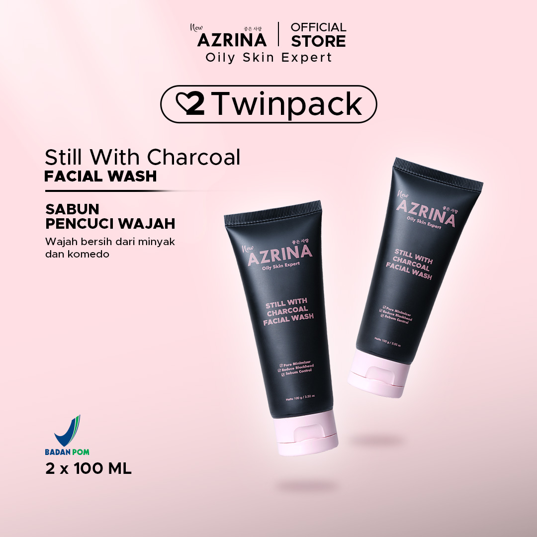 Azrina Twinpack Facial Wash Still With Charcoal - Pembersih Wajah ...