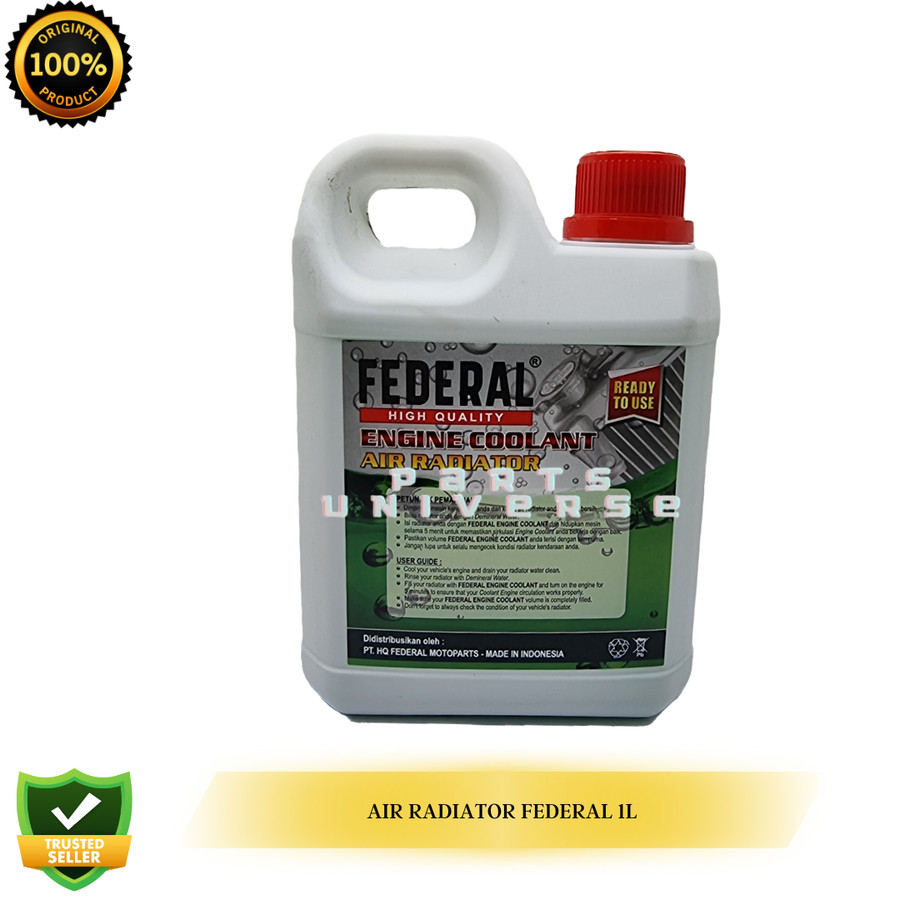 AIR RADIATOR ENGINE COOLANT FEDERAL HIGH QUALITY FED HQ 1L | Lazada ...