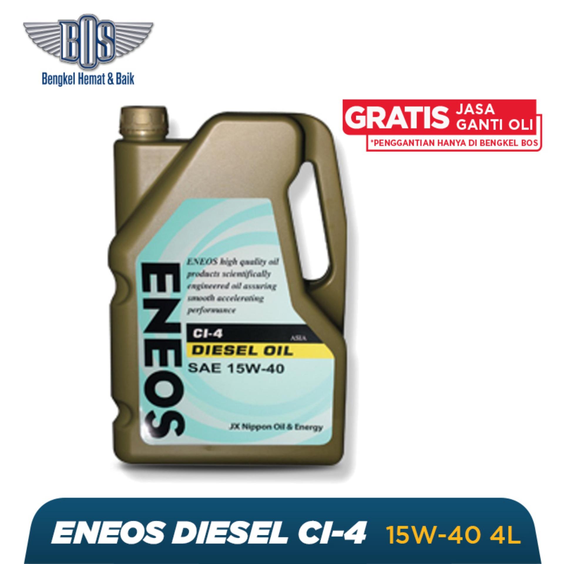 Oli Mobil ENEOS DIESEL OIL CI-4 - 15W-40 - GALON - Gratis Jasa Ganti Oli dan Check Up Kendaraan