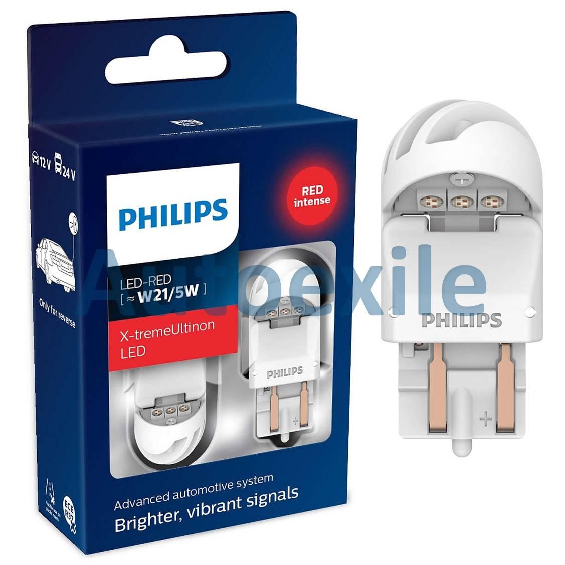 Philips Xtreme Ultinon LED Gen2 T20 W21/5W Red Merah Lampu Rem Mobil