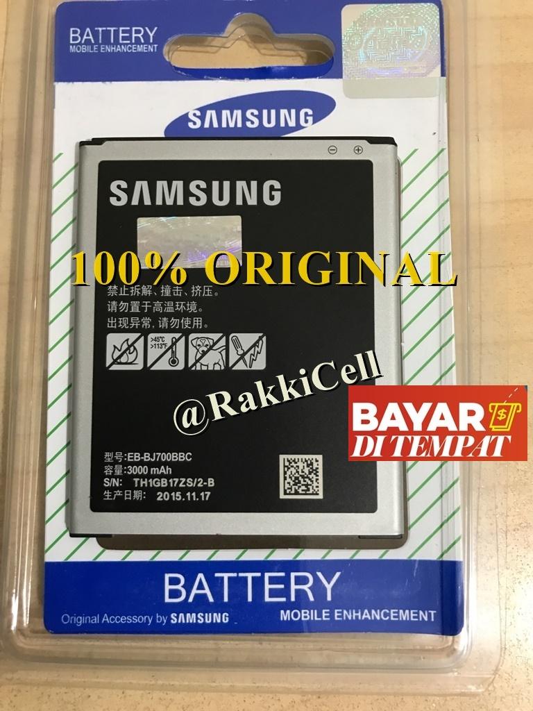Samsung Galaxy J7 2015 . EB-BJ700BBC SM-J700F . SM-J700G . SM-J700H . J700F . J700 . J700G . J700H / j4 2018 / j400 / on7 . ORIGINAL 100% Baterai Batre Battery Battre Batery Batrai Batere Batrei