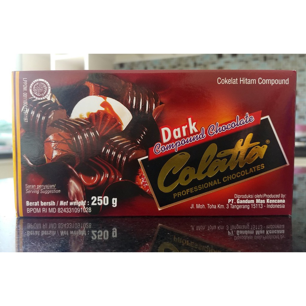 COLATTA DARK COMPOUND CHOCOLATE 250gr – COKLAT BLOK DCC 250 gr
