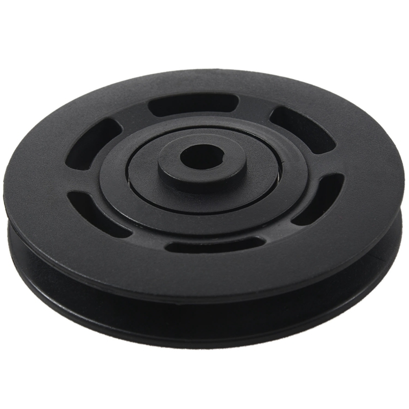 95mm Black Bearing Pulley Wheel Cable Gym Equipment Part Wearproof