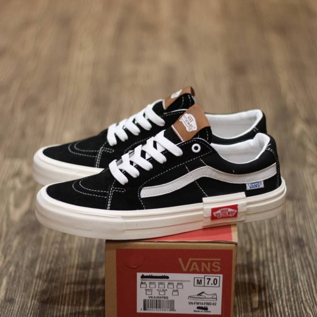 brown and white vans