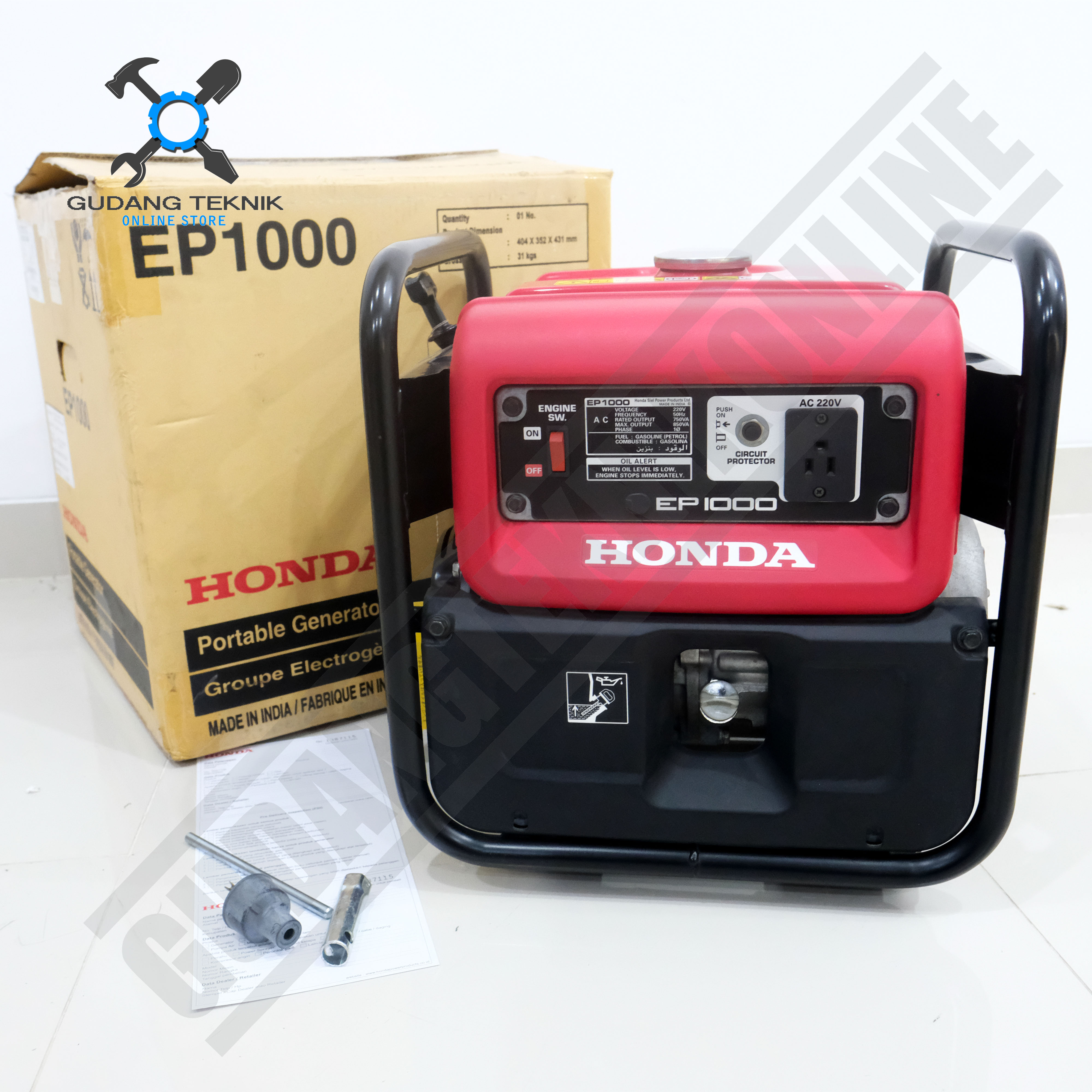 Genset HONDA EP1000 850Watt / Generator HONDA EP 1000 850W - Genset ...